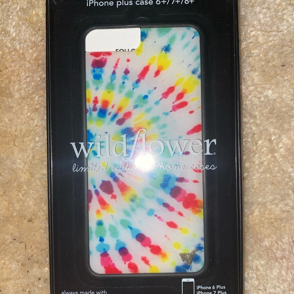 tie dye wildflower case for 6+/7+/8+